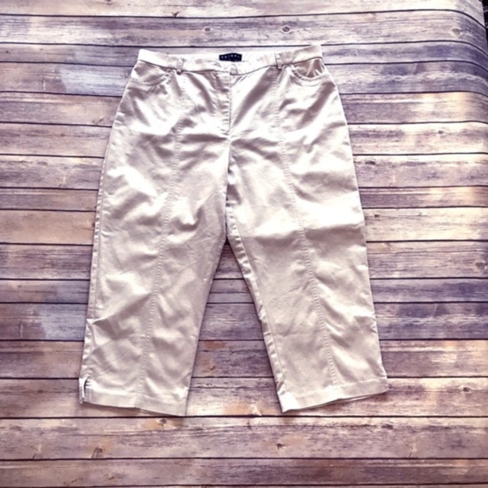 Tribal Khaki Capris